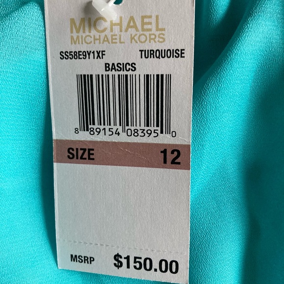 NWT Michael by Michael Kors turquoise dress - Picture 10 of 10